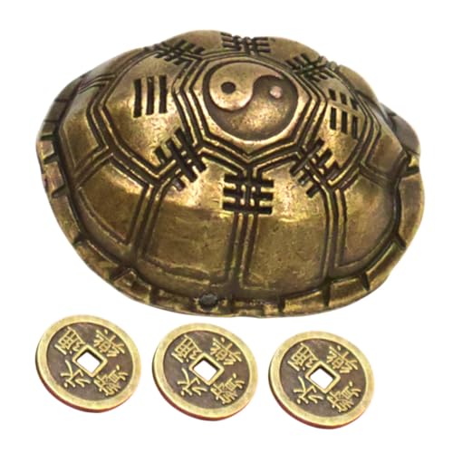 Alipis 1 Set Chinesische Wahrsage ünzen Schildkrötenpanzer Glücksfigurine Antike Chinesische ünze Dekoration Im Chinesischen Stil Glücksbringer Für Freunde Und Familie von Alipis