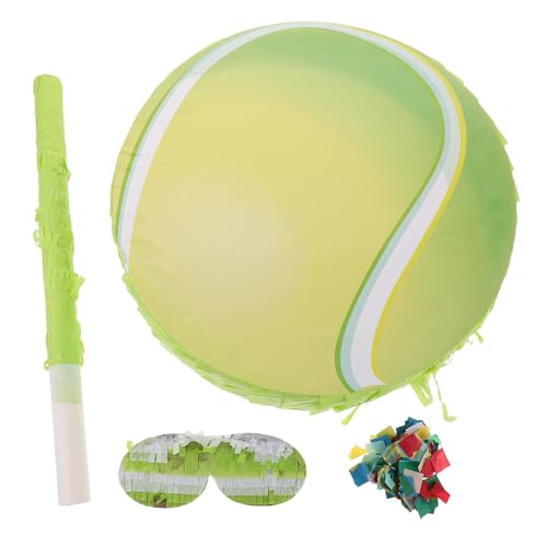Alipis 1 Set Sport-Piñata mit Tennis-Thema für den Kindergeburtstag – Papier-Piñata-Füller mit Konfetti-Augenklappe – Sport-Party-Dekoration, Mittelpunkt für Zuhause und draußen Alipis 1 Set Sport-Piñata mit Tennis-Thema für den Kindergeburtstag – Papier-Piñata-Füller mit Konfetti-Augenklappe – Sport-Party-Dekoration, Mittelpunkt für Zuhause und draußen von Alipis