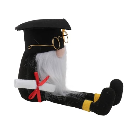 Alipis 1 Stück Faceless Dwarf Doll mit Abschlussmütze Dekoration für Perfektes Ornament für Wohnzimmer Schlafzimmer Cafés und Partys Puppe für Laune und Fotorequisiten von Alipis