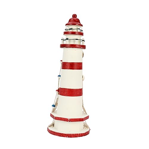 Alipis 1 Stück Lighthouse Model Mediterranes Dekorationsstück für Zuhause Laterne Stilvolles Ornament für Wohnzimmer Schlafzimmer und Büro Handwerkskunst für Kreative von Alipis