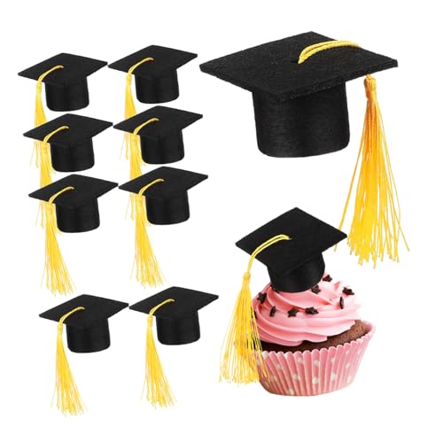 Alipis 10 Stück Graduation Party Dekoration Teiliges Doktorhüte und Bachelor Hut Tischdeko Leichtes Abschlussfeiern und Souvenirs von Alipis