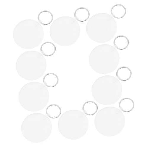 Alipis 10 Stück Runde transparente Schlüsselanhänger Blanks Doppelseitig Sublimierbar für Foto-hitzeübertragung DIY Schlüsselringe für Individuelle Fotodrucke Langlebig Glatt Alipis 10 Stück Runde transparente Schlüsselanhänger Blanks Doppelseitig Sublimierbar für Foto-hitzeübertragung DIY Schlüsselringe für Individuelle Fotodrucke Langlebig Glatt von Alipis