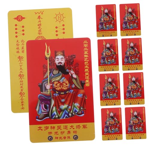 Alipis 10 Stück Tai Karte Feng Shui Symbol Exquisites Traditionelles Event Zubehör Neujahrsgrußkarte Glückszubehör Feng Shui China Alipis 10 Stück Tai Karte Feng Shui Symbol Exquisites Traditionelles Event Zubehör Neujahrsgrußkarte Glückszubehör Feng Shui China von Alipis