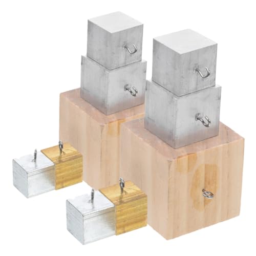 Alipis 10 Stück Teiliges Dichtewürfel Set mit Holz und Metallwürfeln für Wissenschaftliche Experimente und Klassenzimmerdemonstrationen für Unterricht und Praktische Anwendungen von Alipis