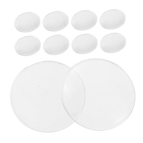 Alipis 10 Stück Teiliges Doppelt Konvexe Vergrößerungslinsen Pmma Optisches Glaslinse Höhe Langlebig Transparent für Physikunterricht Lesen Schmuckinspektion und Basteln von Alipis