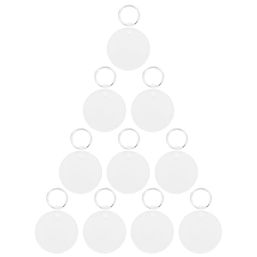 Alipis 10 Stück runde Schlüsselanhänger-Rohlinge: Doppelseitiger Wärmeübertragungsrohling mit Schlüsselringen für DIY-Sublimationsprojekte – Wärmeübertragungs-Schlüsselanhänger für Fotodruck Alipis 10 Stück runde Schlüsselanhänger-Rohlinge: Doppelseitiger Wärmeübertragungsrohling mit Schlüsselringen für DIY-Sublimationsprojekte – Wärmeübertragungs-Schlüsselanhänger für Fotodruck von Alipis