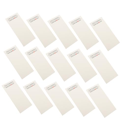 Alipis 100 Sätze Papierbahnenpapierkarte Anzeigekarten Für Verpackungen Transparenter Untersetzer Untersetzer-displaykarten Untersetzer-showkarten Untersetzer Mit Karten Plastik Weiß von Alipis