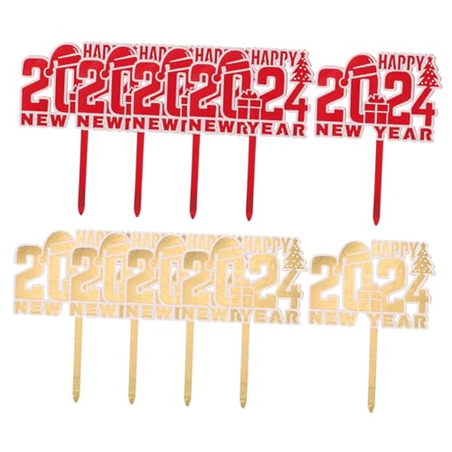 Alipis 10Stücke Neujahrs Dessert Picks Cupcake Topper Für Silvester Feiern Party Dekorationen Und Kuchenspieße Für Neujahrsdekorationen Alipis 10Stücke Neujahrs Dessert Picks Cupcake Topper Für Silvester Feiern Party Dekorationen Und Kuchenspieße Für Neujahrsdekorationen von Alipis