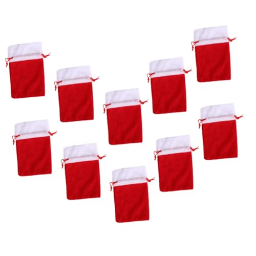 Alipis 10Stücke Weihnachtsverpackungsbeutel mit Kordelzug Dekorative Süßigkeitstüten für Snacks und Kleine für Weihnachtsfeiern und Dekoration Alipis 10Stücke Weihnachtsverpackungsbeutel mit Kordelzug Dekorative Süßigkeitstüten für Snacks und Kleine für Weihnachtsfeiern und Dekoration von Alipis