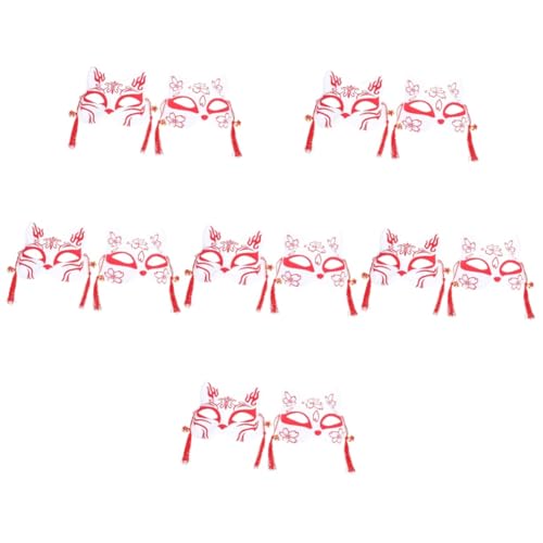 Alipis 12 Stk Halloween-Maske halloween kostüm halloween costume japanisches Dekor dekorative Füchse Kinderkleidung Kleider dekorative Fuchsmaske Füchse Maskendekor einzigartig schmücken von Alipis