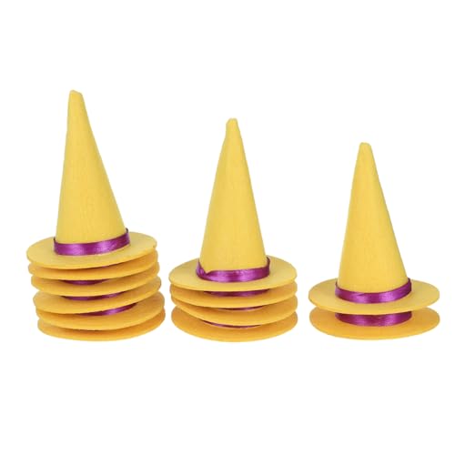 Alipis 12 Stück Mini Filz Hexenhüte Gelb Halloween Flaschenaufsätze Vielseitige Partydeko für DIY Basteln Kostümzubehör und Tischdekorationen Alipis 12 Stück Mini Filz Hexenhüte Gelb Halloween Flaschenaufsätze Vielseitige Partydeko für DIY Basteln Kostümzubehör und Tischdekorationen von Alipis