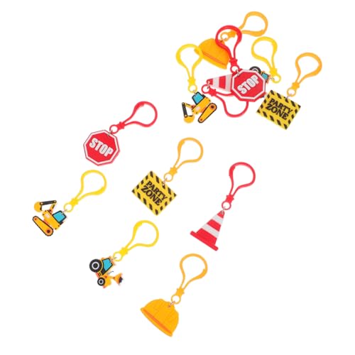 Alipis 12 Stück Schlüsselanhänger Für Kinderpartys Partygeschenk Schlüsselanhänger Bau Autoanhänger Ingenieurspielzeug Kinderparty von Alipis