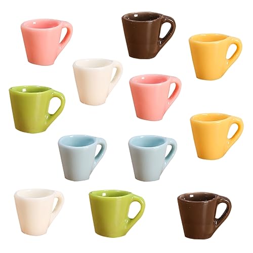 Alipis 12 Stück Teiliges Miniatur Kaffeetassen aus Langlebigem Resin Realistische Puppenhaus Deko Bunte Kleine Tassen Ornamente für Miniaturhäuser und Tischdekoration Alipis 12 Stück Teiliges Miniatur Kaffeetassen aus Langlebigem Resin Realistische Puppenhaus Deko Bunte Kleine Tassen Ornamente für Miniaturhäuser und Tischdekoration von Alipis