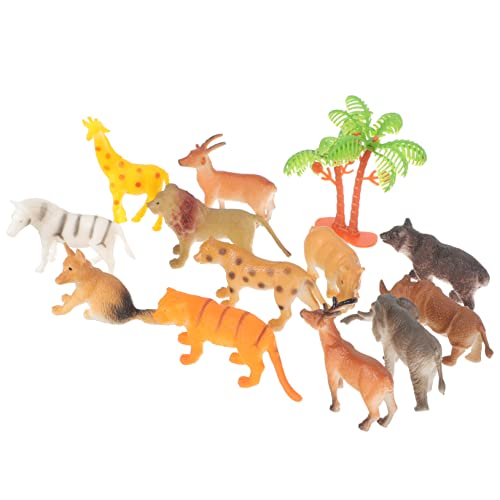 Alipis 12Stücke Teiliges Waldtiere Figuren Realistische Tierfiguren Für Kreative Walddekorationen Und Kuchendekoration Für Partys von Alipis