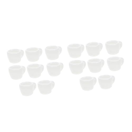 Alipis 16 STK Mini-Tasse aus Keramik Keramikbecher Espressotasse aus Keramik Spielzeuge Kaffeetasse aus Keramik Küchenspielzeug Mini-Kaffeetasse Essen Spielen Zubehör Dekorationen Kind von Alipis