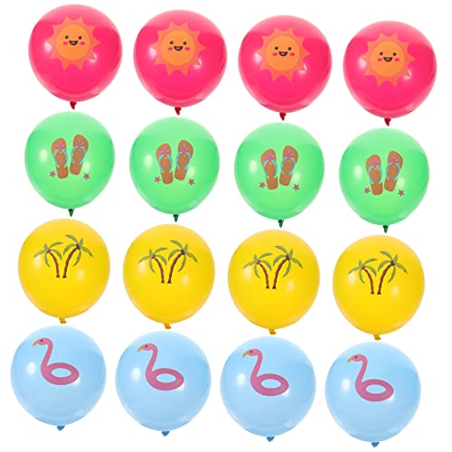 Alipis 16 Stück Hawaii Ballon Abschlussballon Hawaii Party Ballons Strand Party Ballons Feiern Ballon Party Layout Requisiten Hintergrund Ballon Hawaii Stil Ballon Sets von Alipis