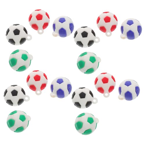 Alipis 16 Stücke Fußball Charms Für Handwerk Schmuck Machen Realistische Mini Fußball Sport Charme Pvc Gummi Für von Alipis