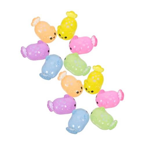 Alipis 18stücke Mini-meerestierfiguren Aus Kunstharz Winzige Seeschnecken Und Fischfiguren Für Aquarien Topfpflanzen Und Puppenhaus-Dekoration Leuchtend Im von Alipis