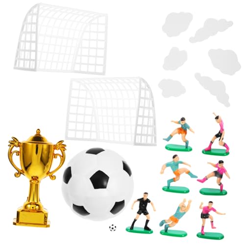 Alipis 1Satz Fußball Tortenaufsatz für Kuchendekoration mit Figuren Trophäen und Fußball für Geburtstagsfeiern und Fußballpartys Lebendige und Sportliche Alipis 1Satz Fußball Tortenaufsatz für Kuchendekoration mit Figuren Trophäen und Fußball für Geburtstagsfeiern und Fußballpartys Lebendige und Sportliche von Alipis