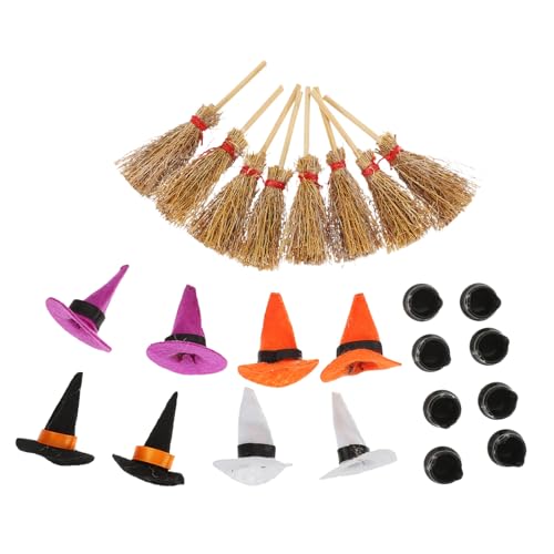 Alipis 1Satz Hexenhut Teiliges Halloween Zubehör Für Puppenhaus DIY Bastelprojekte Dekorative Mini Hexenbesen Hüte Für Stimmungsvolle Feiern Alipis 1Satz Hexenhut Teiliges Halloween Zubehör Für Puppenhaus DIY Bastelprojekte Dekorative Mini Hexenbesen Hüte Für Stimmungsvolle Feiern von Alipis