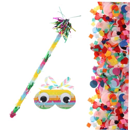 Alipis 1Satz Pinata Mit Augenmaske Und Pinata Stick Farbige Konfetti Requisiten Für Geburtstagsfeiern Karneval Und Familientreffen Leicht Stark Und Benutzerfreundlich von Alipis