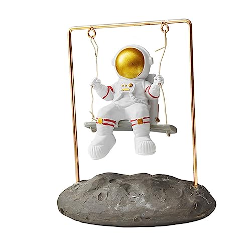 Alipis 1Stk Astronauten-Ornamente Spielzeug Kuchen Dekorationen Zubehör Statue Kunsthandwerk Harzdraht von Alipis