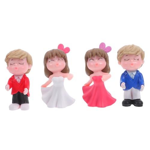 Alipis 2 Paare Hochzeitstorte Figuren Kreative Tortendeko für Hochzeiten Verlobungen Romantische als Tortenspitze Tischdekoration für Liebende Alipis 2 Paare Hochzeitstorte Figuren Kreative Tortendeko für Hochzeiten Verlobungen Romantische als Tortenspitze Tischdekoration für Liebende von Alipis