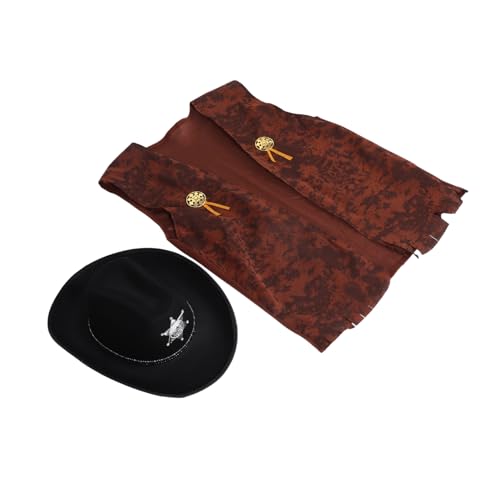 Alipis 2 Pcs Erwachsene Cowgirl Kostüm Set Western Kostüm Hüte Weste Für Frauen Männer Karneval Halloween Party Rollenspiel Dress Up Xxl Alipis 2 Pcs Erwachsene Cowgirl Kostüm Set Western Kostüm Hüte Weste Für Frauen Männer Karneval Halloween Party Rollenspiel Dress Up Xxl von Alipis