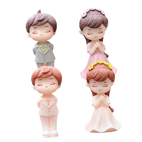 Alipis Valentinstags- 2 Paar Paar-puppen Für Hochzeitstortenaufsatz Und Heimdekoration. Alipis Valentinstags- 2 Paar Paar-puppen Für Hochzeitstortenaufsatz Und Heimdekoration. von Alipis