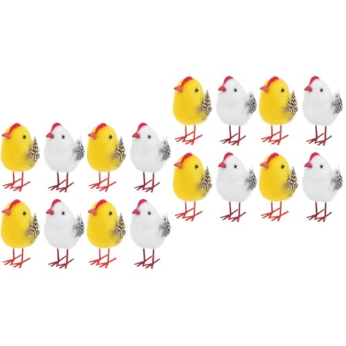 Alipis 2 Sätze Dekorative Küken Modelle Teiliges Für Ostern Realistische Simulation Von Hühnerfiguren Für Partys Und Festliche Und Zuhause 8 Stücke * 2 von Alipis