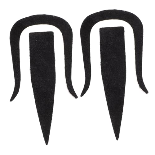 Alipis 2 Sätze falscher The Hallow Halloween Haarverkleidungszubehör lustiger Badezimmerdekorationen mexikanisches Kostüm gefälschter für Cosplay Kunstbart-Requisite bilden von Alipis