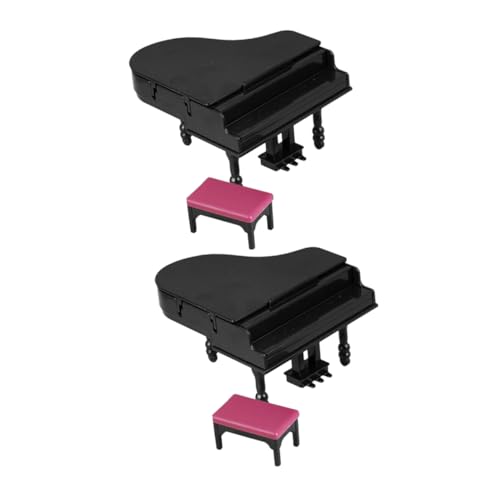 Alipis 2 Sätze Teiliges Puppenhaus Musikinstrument mit Hocker für Kreative Landschaftsdekoration als für Musikliebhaber und Sammler Alipis 2 Sätze Teiliges Puppenhaus Musikinstrument mit Hocker für Kreative Landschaftsdekoration als für Musikliebhaber und Sammler von Alipis