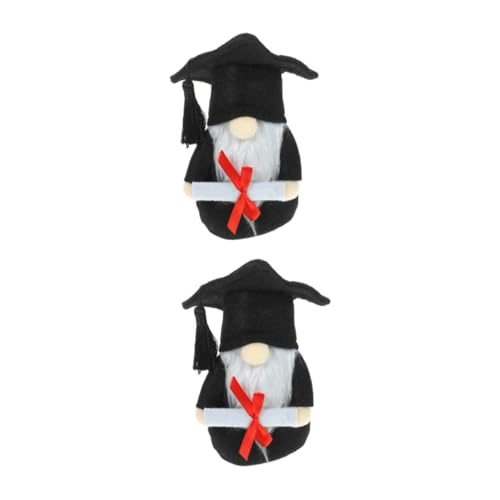 Alipis 2 Stck. Back to School GNOME Puppe mit Doktorhut und Schleifen Design Gesichtslose Dekoration für Zuhause Büro und Abschlussfeiern Kreative Ornamente für Wohnräume und von Alipis