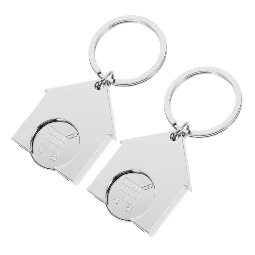 Alipis 2 Stück Abzug von Einkaufsgutscheinen Ring Schlüsselbund klein Zeichen bunt Einkaufswagen Token Schlüsselanhänger in Form eines Einkaufswagenchip in Hausform Metall Silber Alipis 2 Stück Abzug von Einkaufsgutscheinen Ring Schlüsselbund klein Zeichen bunt Einkaufswagen Token Schlüsselanhänger in Form eines Einkaufswagenchip in Hausform Metall Silber von Alipis
