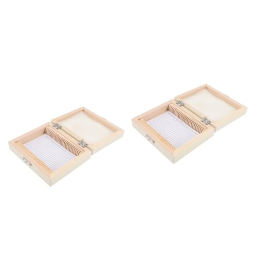 Alipis 2 Stück Box Scheibenbox Fleck Mini Laborzubehör Verpackung Regale Mikroskopobjektträger Deckel Stapelbarer Halter Mikroskopobjektträgerboxen Gefäß Werkzeuge Gitter Holz Beige Alipis 2 Stück Box Scheibenbox Fleck Mini Laborzubehör Verpackung Regale Mikroskopobjektträger Deckel Stapelbarer Halter Mikroskopobjektträgerboxen Gefäß Werkzeuge Gitter Holz Beige von Alipis