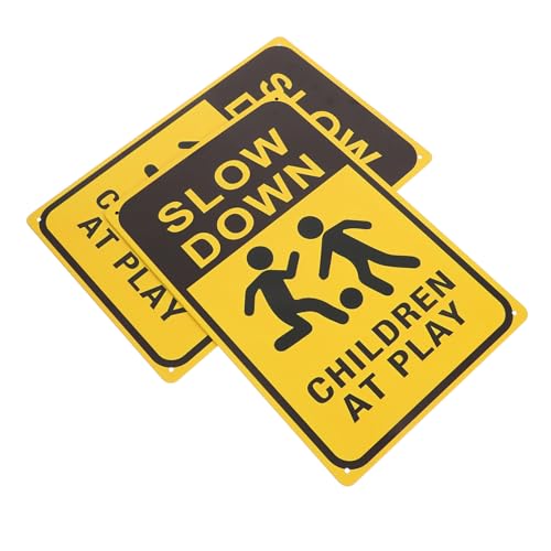 Alipis 2 Stück Kinderspiel -sicherheitswarnschild Sicherheitsschild Für Spielendes Kind Verlangsamen Sie Ihr down -zinnschild Bitte Verlangsamen Sie Spielende Mit Vorsicht Eisen Alipis 2 Stück Kinderspiel -sicherheitswarnschild Sicherheitsschild Für Spielendes Kind Verlangsamen Sie Ihr down -zinnschild Bitte Verlangsamen Sie Spielende Mit Vorsicht Eisen von Alipis