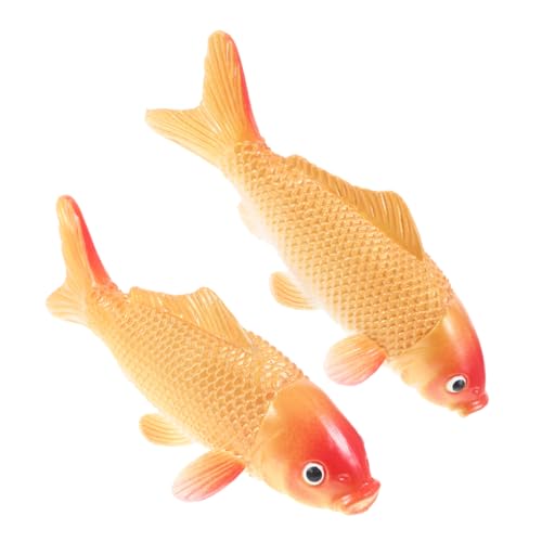Alipis 2 Stück Koi Fisch Modell Deko PVC Fische Aquarium Ornamente Lebendige für Sammler für Fotografie Dekorative Fischnachbildung von Alipis