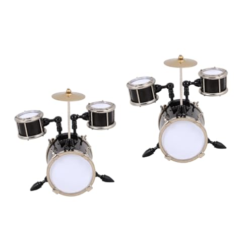 Alipis 2 Stück Mini Instrumente Modelltrommel Miniaturpuppe Winzige Mini Instrumente Für Die Landschaft Mini Musikinstrument Musikdekoration Mini Instrumente Ornamente von Alipis