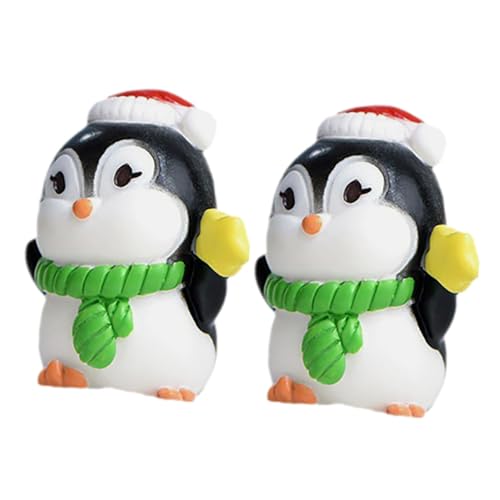 Alipis 2 Stücke Mini Pinguin Figuren Pinguin Statue Set Decor Für Landschaft Kuchen von Alipis