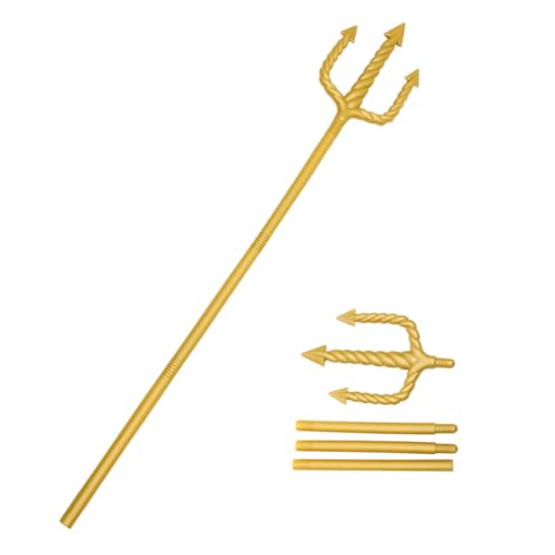 Alipis 2 Stück Spiraldreizack Halloween Kostümprop Cosplay -Accessoire Dreizack-Kostüm-Requisite Teufel Halloween Teufel-Cosplay Teufelsstab Halloween -Requisite Plastik Golden Alipis 2 Stück Spiraldreizack Halloween Kostümprop Cosplay -Accessoire Dreizack-Kostüm-Requisite Teufel Halloween Teufel-Cosplay Teufelsstab Halloween -Requisite Plastik Golden von Alipis
