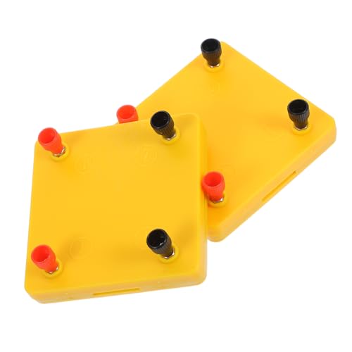 Alipis 2 Stück Versuchsausrüstung Für Schaltung Schaltungs-lernkit Im Klassenzimmer Mini Electricity Board Stromkreis-kit Für Schaltkreise Lernspielzeug Plastik Yellow von Alipis