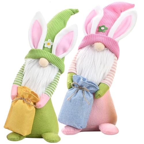Alipis 2 Stück Zwergpuppen Ornamente Thanksgiving Zwerge Figuren Zwerge Gartendekorationen Halloween Zwerg Katzenzwerg Gartenzwerg Zwerge Plüschhasen Herbstzwerg von Alipis