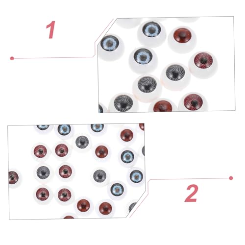 Alipis 20 Paare Augen Halloween Deko Realistische DIY Grusel Augen für Basteln Puppen Masken Halloween Party Zubehör Vielseitig Einsetzbar und Handarbeiten von Alipis