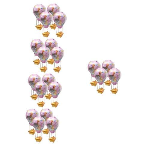 Alipis 20 Stk Heißluftballon Partyballons Drachen für Kinder hochzeitsdeko Luftballons Wohnkultur Gastgeschenke Geburtstagsballon Emulsion schmücken Leuchtturm 4d Rosa von Alipis