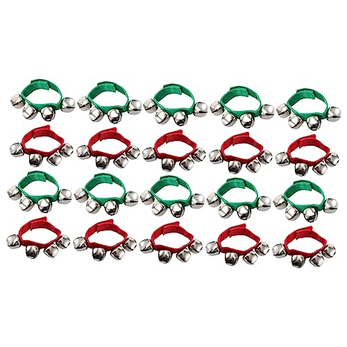 Alipis 20 Stück Teiliges Handgelenk Glocken Armbänder mit Klarem Strapazierfähig und Stilvoll für Party Tanz und Musikspiele Bunte Jingle Bells für Fröhliche Atmosphäre Zufällige Farbe von Alipis