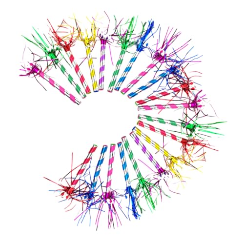 Alipis 20 Stück Teiliges Party Gebläse Bunte Party Blowouts Lustige Tröten für Geburtstagsfeiern Familienfeste Weihnachten und Outdoor Events Laute Anfeuerungsgeräte von Alipis
