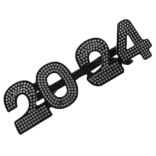 Alipis 2024 Brille Lichter Neuheitsbrille Halloween-brille Verrückte Sonnenbrille Brille Männer Lustige Brille Schicke Sonnenbrille Brillengestelle Weihnachtsbrille Gläser Party Stk Black von Alipis