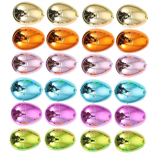Alipis 24 Stück Teiliges Bunte Leere Kunststoff Ostereier mit Hellem Plating Finish Große Dekorative Wiederbefüllbare Ostereier für Osterdekoration Bastelprojekte und Ostereiersuche Alipis 24 Stück Teiliges Bunte Leere Kunststoff Ostereier mit Hellem Plating Finish Große Dekorative Wiederbefüllbare Ostereier für Osterdekoration Bastelprojekte und Ostereiersuche von Alipis