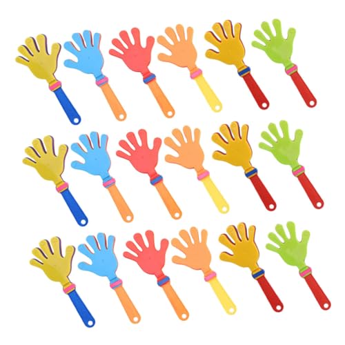 Alipis 24 Stück Teiliges Buntes Handklatscher aus Robustem Kunststoff Wiederverwendbare Lärmmacher zum Anfeuern bei Sportveranstaltungen Geburtstagsfeiern und Partys Leicht und Tragbar von Alipis