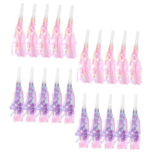 Alipis 24st Blasen Sie Die Drachenpfeife in Die Trompete Partybläser Pfeifen Party Fransen Blowouts Partygeschenke Partygebläse Für Party-blowouts-hörner Partypfeife Plastik von Alipis